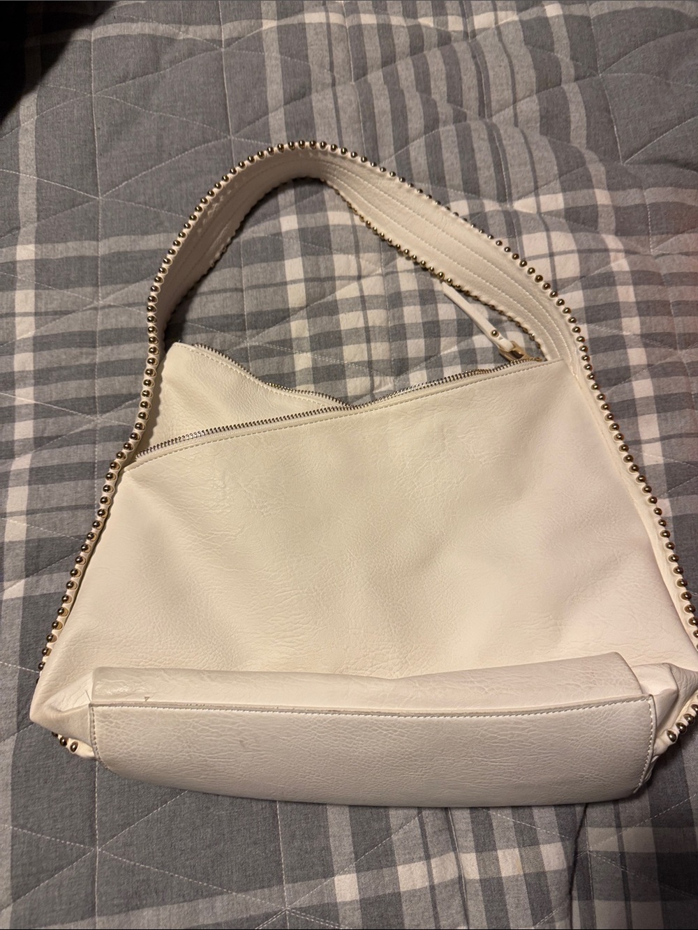 INC woman’s Valliee Hobo Shoulder Bag Vanilla